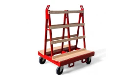 Liftable A Frame Glass Trolley