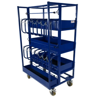 Kitting Trolley for Long lengths and small parts