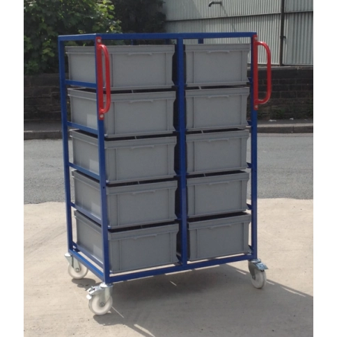 EC03 - Double Stack Euro Container Trolley 1375 mm High