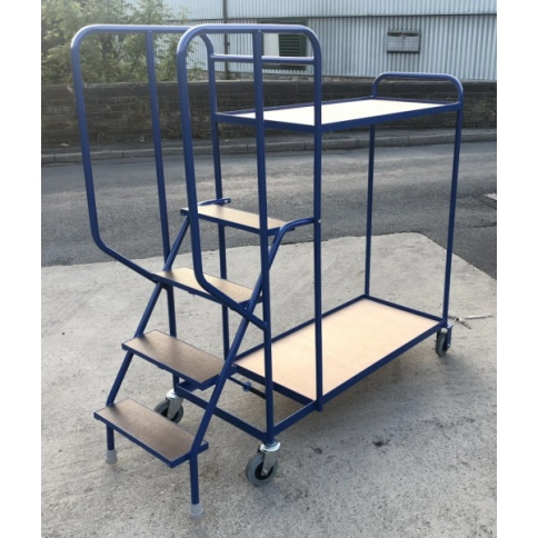 SOPT02 - Stepped Picking Trolley, 4 Step, 2 Tier