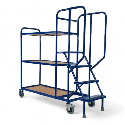 SOPT03 - Stepped Picking Trolley, 4 Step, 3 Tier