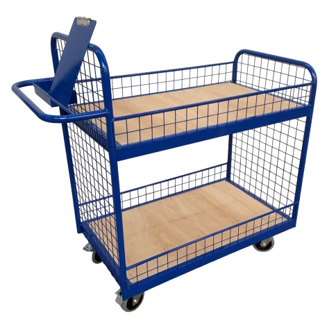 OPT102/MS - Order Picking Trolley with Mesh Sides and Ends