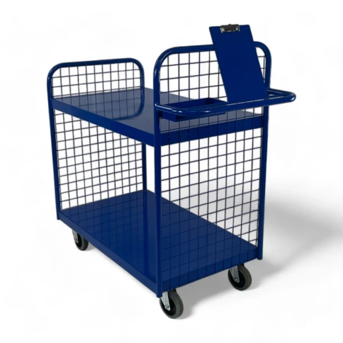 OPT102/S - Order Picking Trolley, Steel Shelves