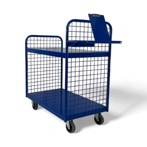 OPT102/S - Order Picking Trolley, Steel Shelves