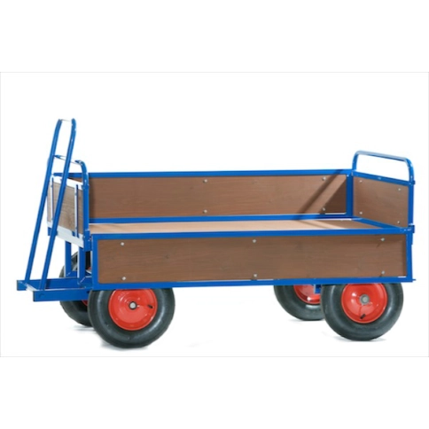BTT2/T - Turntable Truck, 1220 x 700 mm, with Wooden Sides