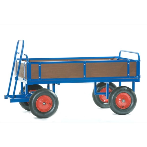 BTT3/T - 1500 x 800 mm Pneumatic Turntable Truck with 250mm Wood