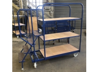 SOPT06 - Heavy Duty Stepped Order Picking Trolley, 4 Step, 5 Tier