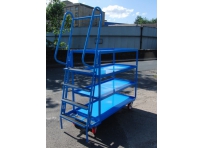 SOPT09 - Heavy Duty Vertical Stepped Picking Trolley, 5 Step, 4 Tier
