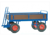 BTT3/T - 1500 x 800 mm Pneumatic Turntable Truck with 250mm Wood